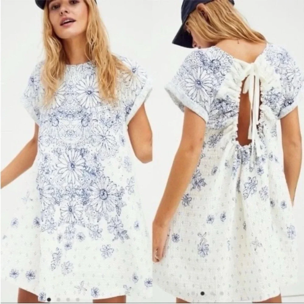 Free People Pinwheel Print Swing Dress - Picture 6 of 6